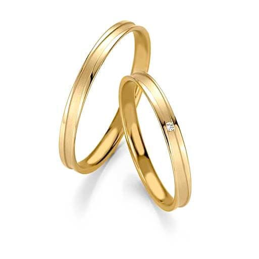 Gifteringer i gult gull 14 kt, 2.5 mm. BASIC SLIM - 48043250